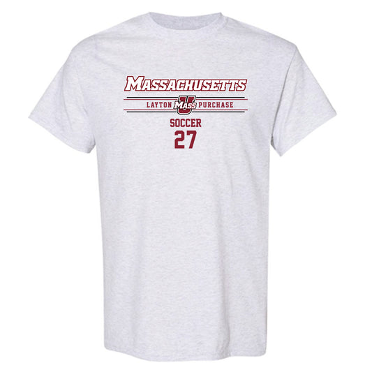 UMass - NCAA Men's Soccer : Layton Purchase - Classic Fashion Shersey T-Shirt