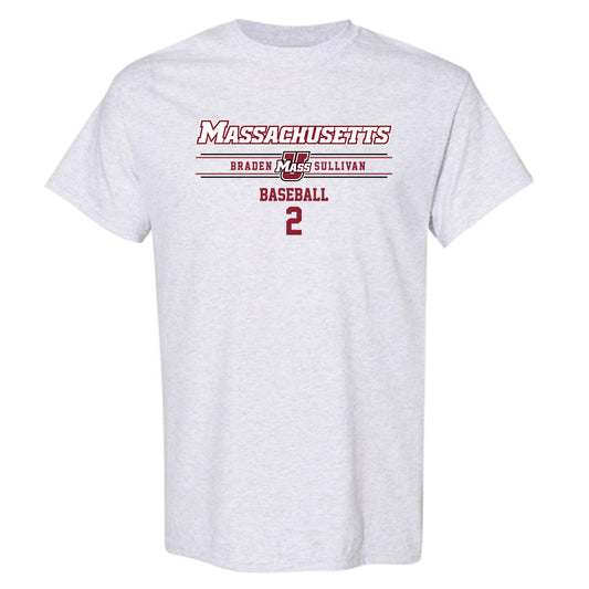 UMass - NCAA Baseball : Braden Sullivan - Classic Fashion Shersey T-Shirt-0