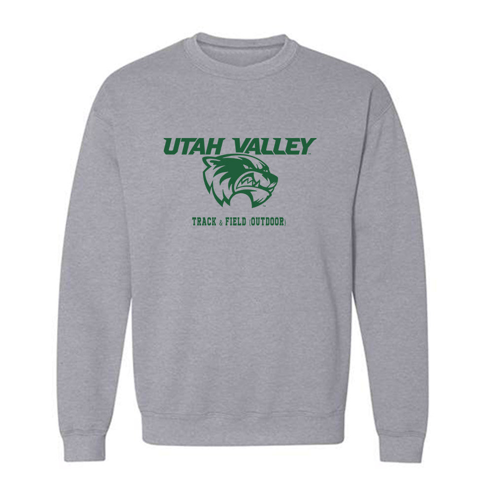Utah Valley - NCAA Women's Track & Field : Karsten Deakin - Classic Fashion Shersey Crewneck Sweatshirt-0