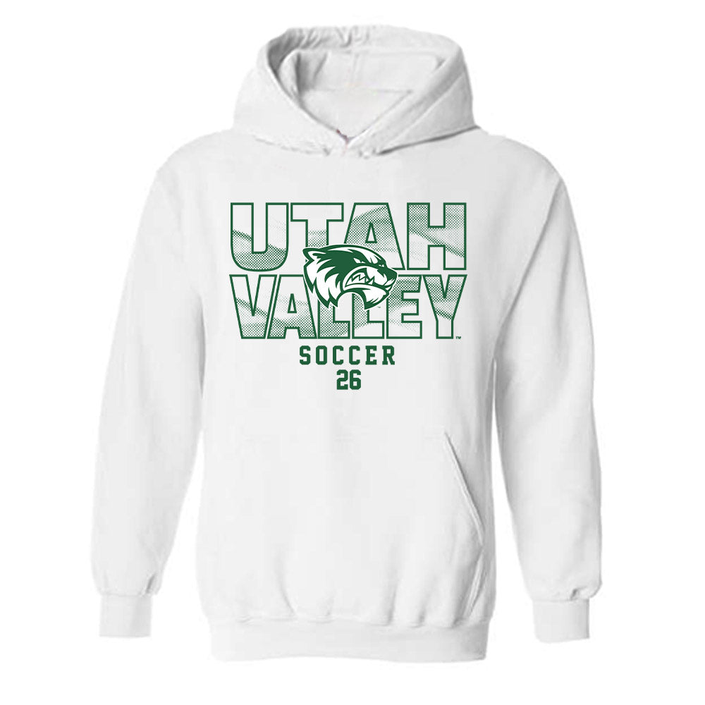 Utah Valley - NCAA Men's Soccer : Jordan Mangatal - Classic Shersey Hooded Sweatshirt-0
