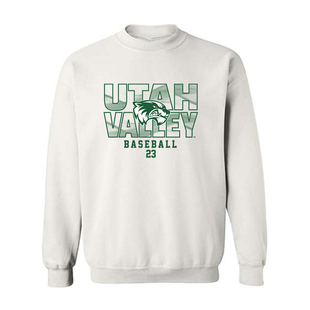 Utah Valley - NCAA Baseball : Sawyer Wickstrom - Classic Shersey Crewneck Sweatshirt-0