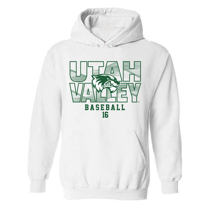 Utah Valley - NCAA Baseball : Joseph Barnhardt - Classic Shersey Hooded Sweatshirt-0