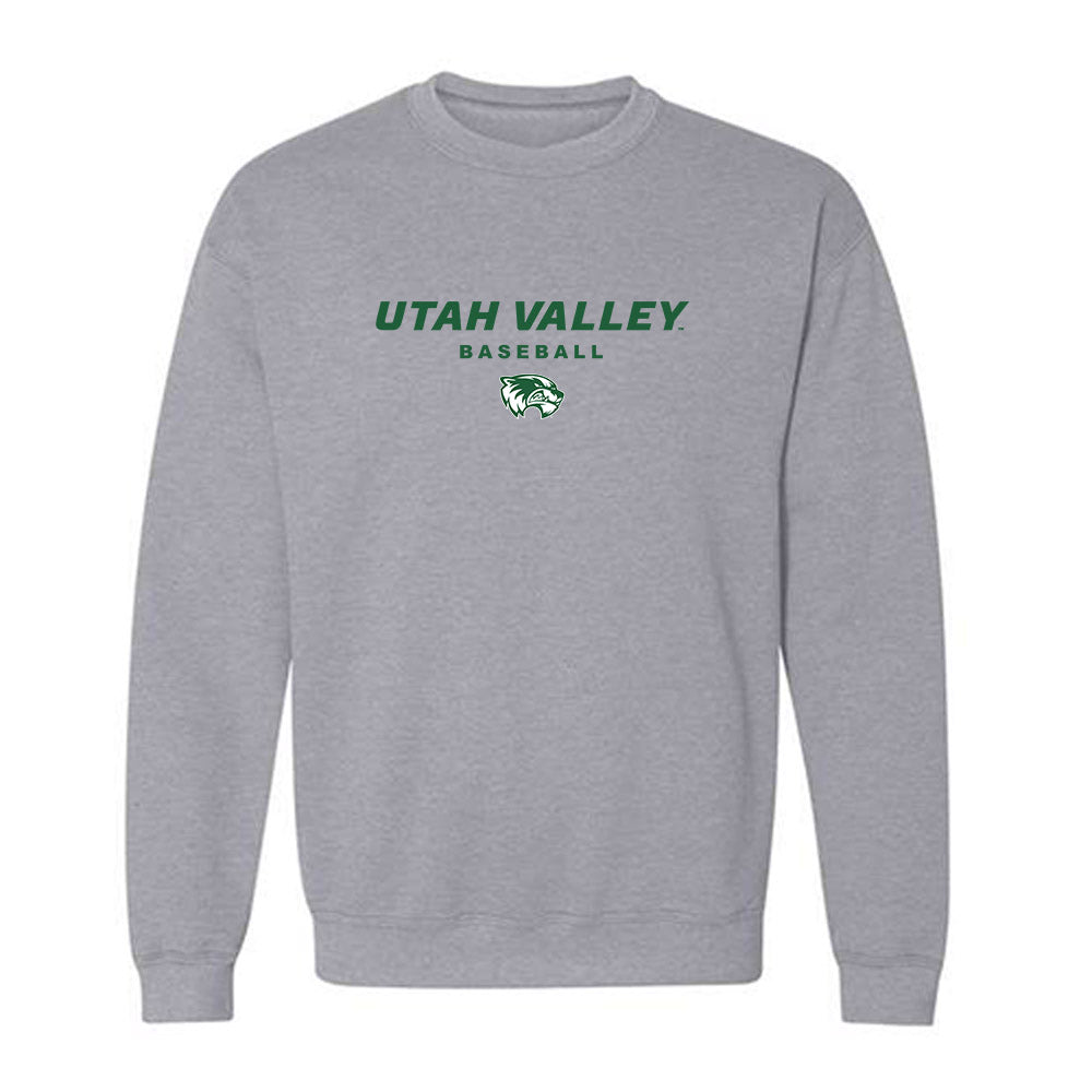 Utah Valley - NCAA Baseball : Landon Zaborowski - Classic Shersey Crewneck Sweatshirt-0