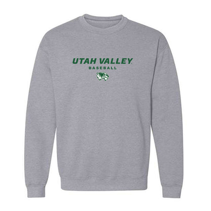 Utah Valley - NCAA Baseball : Landon Zaborowski - Classic Shersey Crewneck Sweatshirt-0