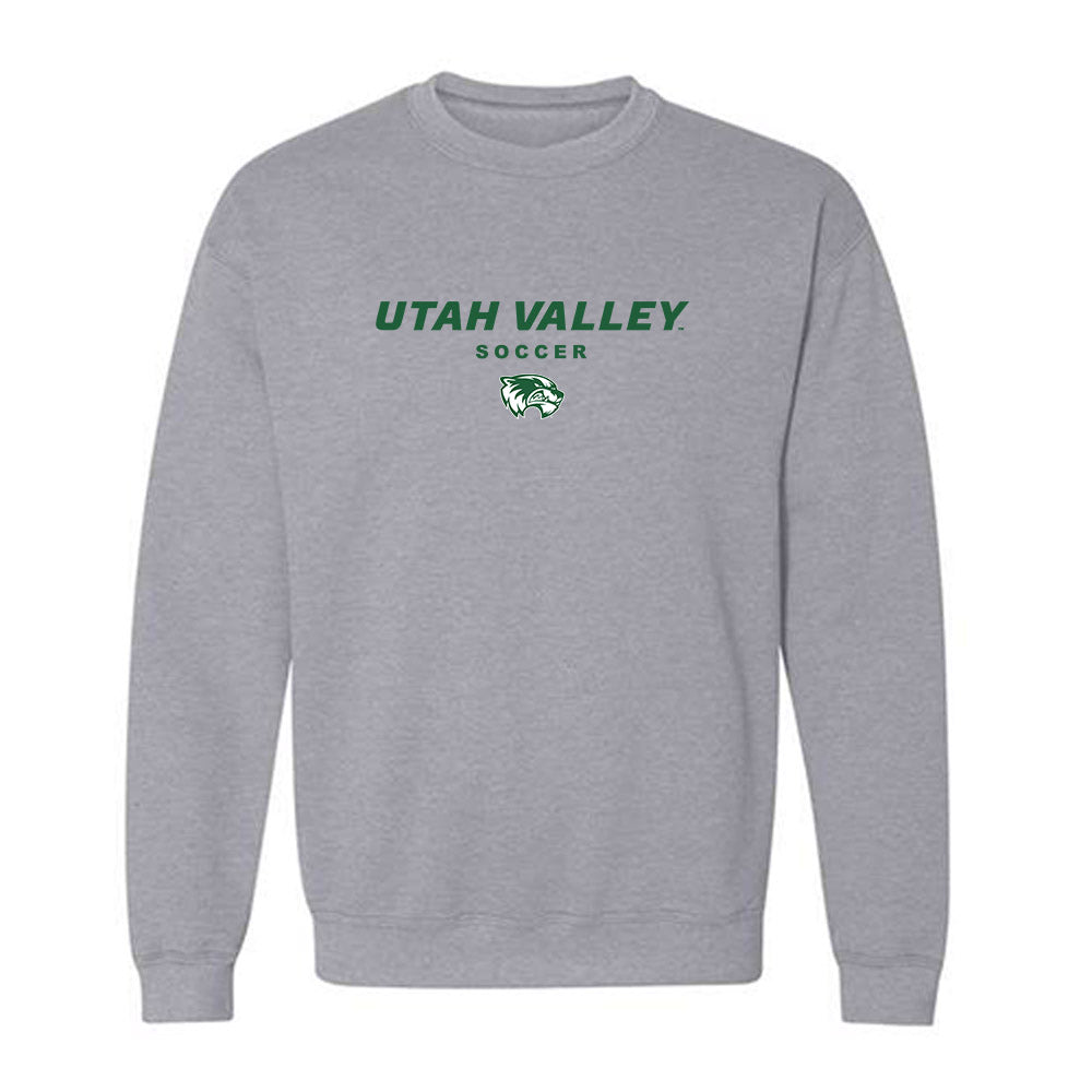 Utah Valley - NCAA Men's Soccer : Jordan Mangatal - Classic Shersey Crewneck Sweatshirt-0