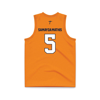 UTEP - NCAA Women's Basketball : Heaven Samayoa-Mathis - Orange Basketball Jersey-1