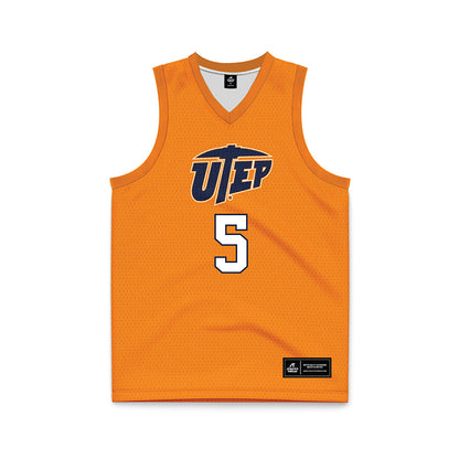 UTEP - NCAA Women's Basketball : Heaven Samayoa-Mathis - Orange Basketball Jersey-0