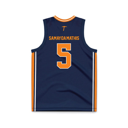 UTEP - NCAA Women's Basketball : Heaven Samayoa-Mathis - Blue Basketball Jersey-1