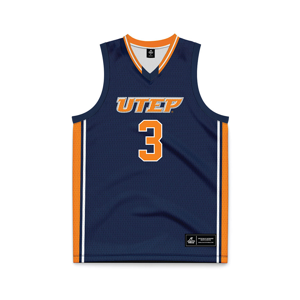 UTEP - NCAA Women's Basketball : Ivane Tensaie - Blue Basketball Jersey-0