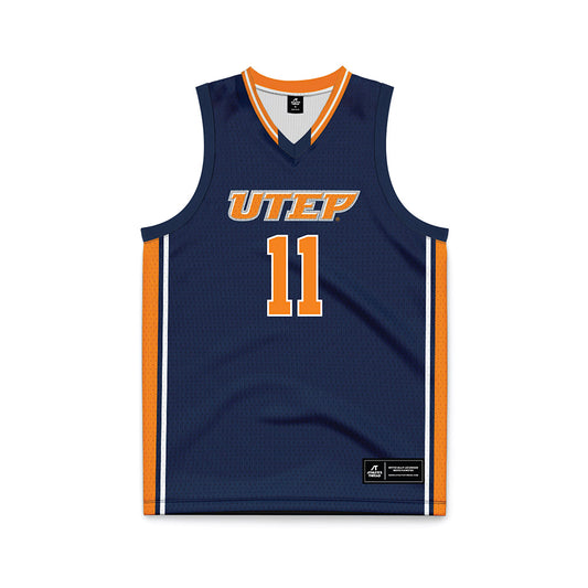 UTEP - NCAA Women's Basketball : Portia Adams - Blue Basketball Jersey-0