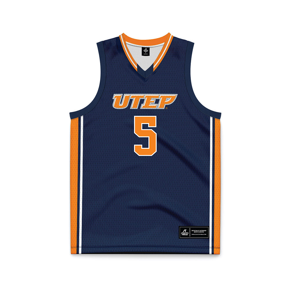 UTEP - NCAA Women's Basketball : Heaven Samayoa-Mathis - Blue Basketball Jersey-0