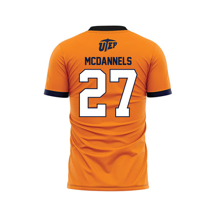 UTEP - NCAA Women's Soccer : Zeta McDannels - Orange Soccer Jersey-1