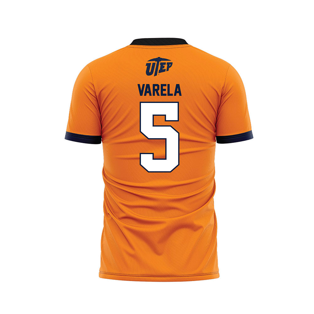UTEP - NCAA Women's Soccer : Lauren Varela - Orange Soccer Jersey-1