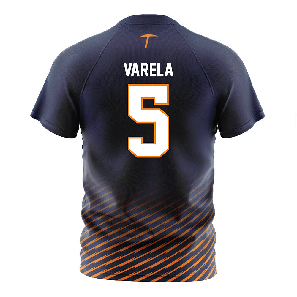 UTEP - NCAA Women's Soccer : Lauren Varela - Blue Soccer Jersey-1