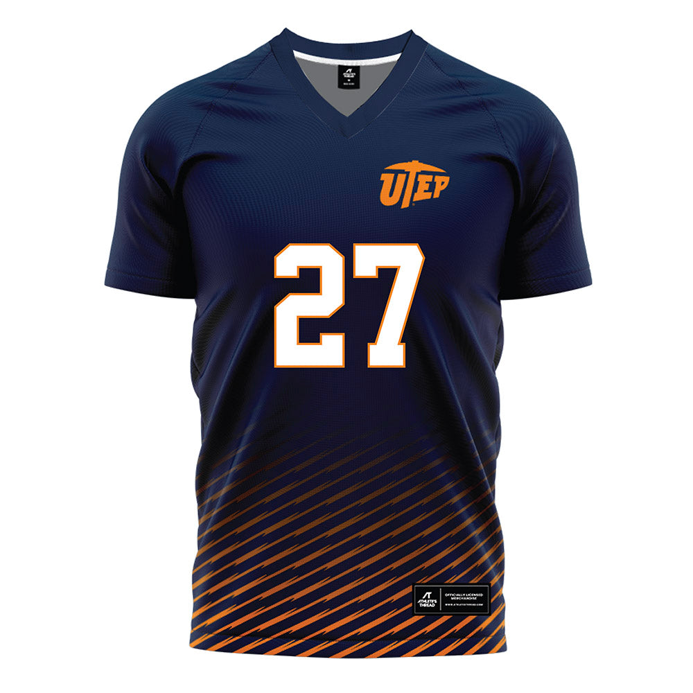 UTEP - NCAA Women's Soccer : Zeta McDannels - Blue Soccer Jersey-0