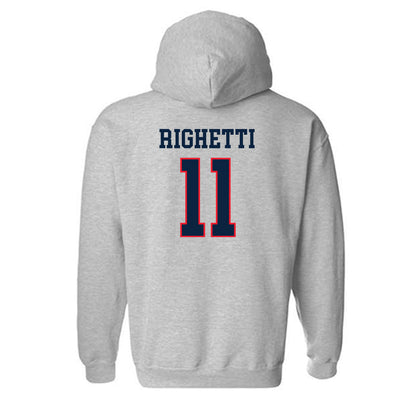 UConn - NCAA Women's Soccer : Tiana Righetti - Classic Shersey Hooded Sweatshirt-1
