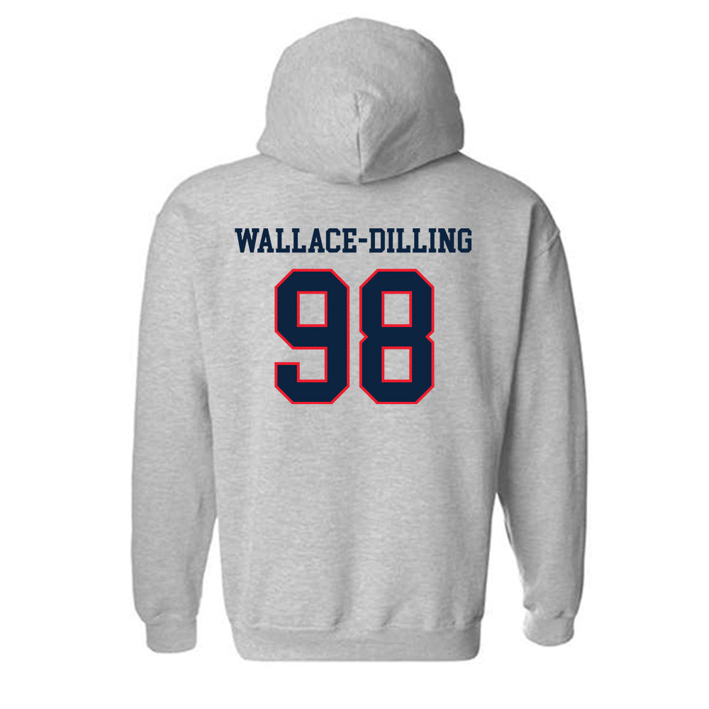 UConn - NCAA Football : Nathaniel Wallace-Dilling - Classic Shersey Hooded Sweatshirt-1