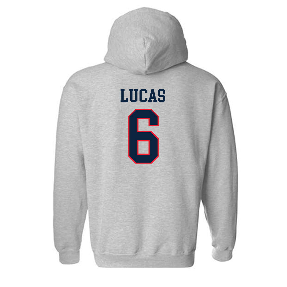 UConn - NCAA Men's Ice Hockey : Andrew Lucas - Classic Shersey Hooded Sweatshirt