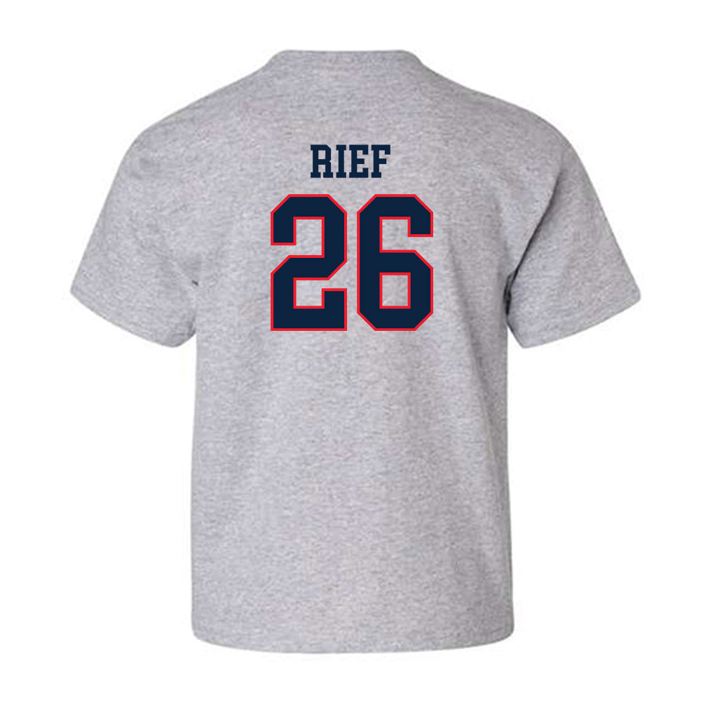 UConn - NCAA Football : Soren Rief - Classic Shersey Youth T-Shirt-1