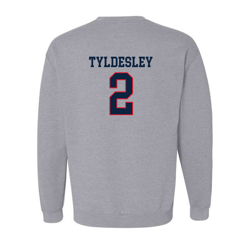 UConn - Womens Lacrosse Legends : Caity Tyldesley - Classic Shersey Crewneck Sweatshirt-1