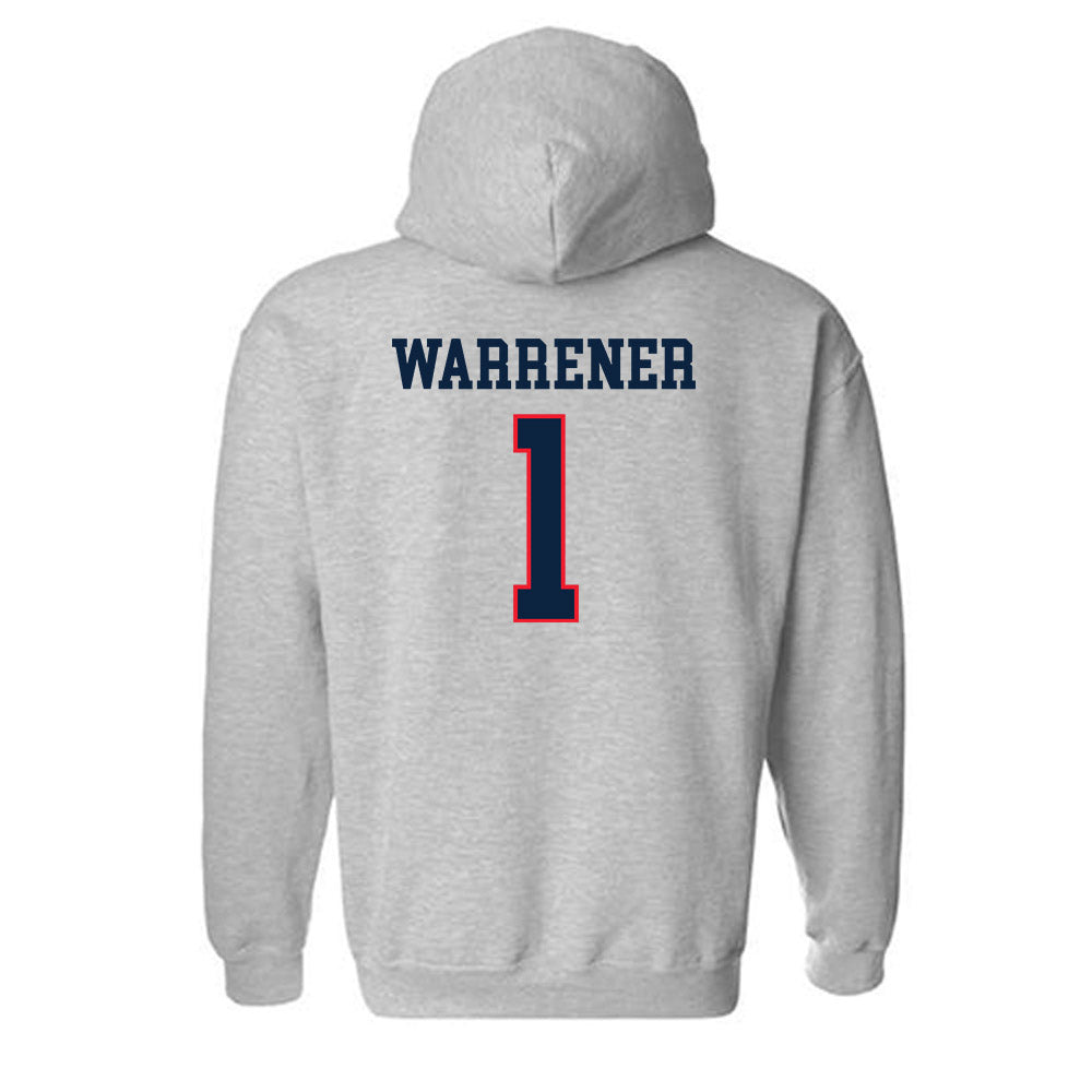 UConn - NCAA Women's Ice Hockey : Megan Warrener - Classic Shersey Hooded Sweatshirt