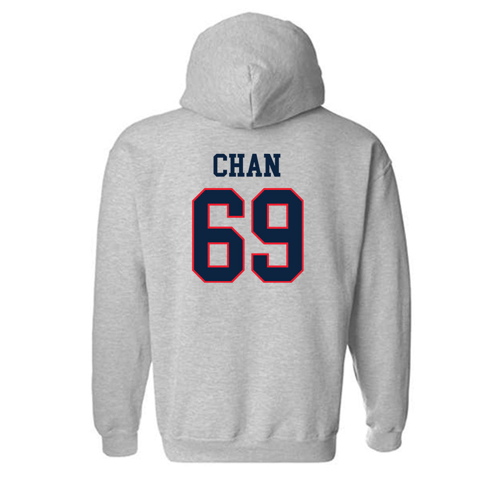 UConn - NCAA Football : Ty Chan - Classic Shersey Hooded Sweatshirt-1