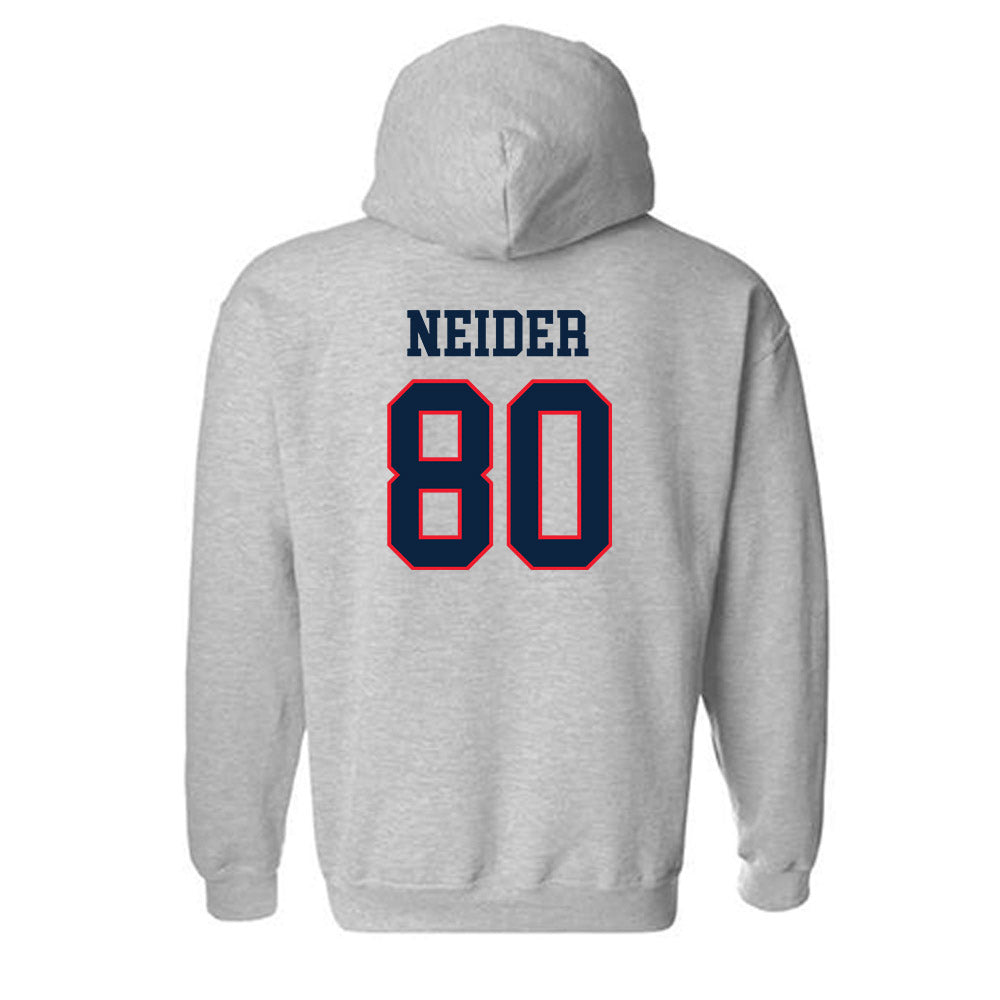 UConn - NCAA Football : John Neider - Classic Shersey Hooded Sweatshirt-1