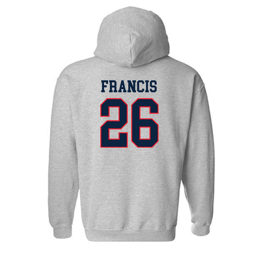 UConn - NCAA Men's Soccer : Sebastian Francis - Classic Shersey Hooded Sweatshirt-1