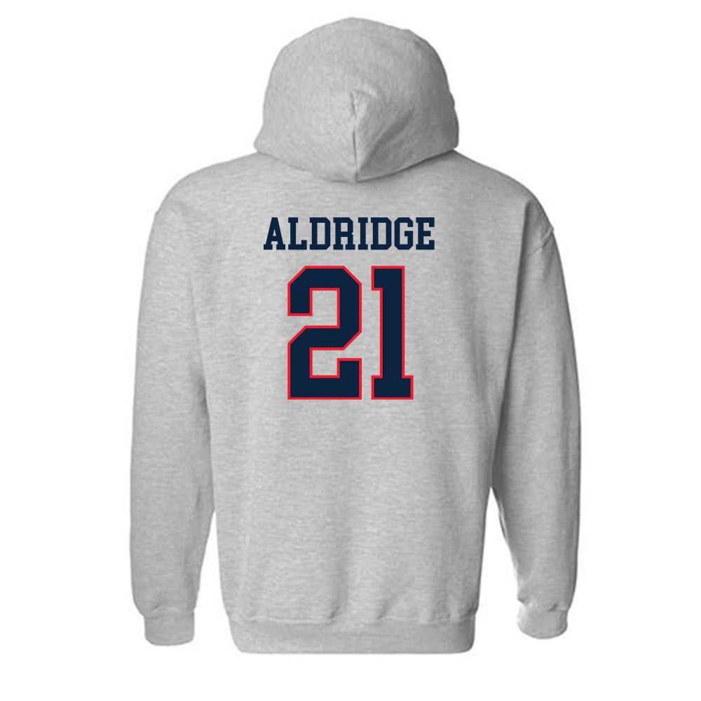 UConn - NCAA Men's Soccer : Maquan Aldridge - Classic Shersey Hooded Sweatshirt-1