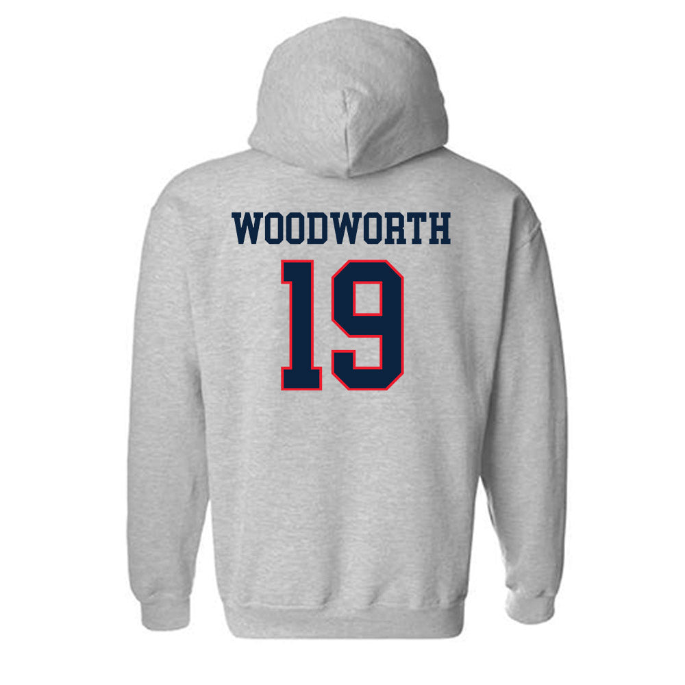 UConn - NCAA Women's Ice Hockey : Megan Woodworth - Classic Shersey Hooded Sweatshirt