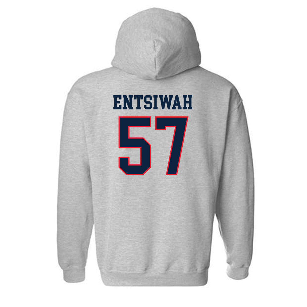 UConn - NCAA Football : Ed Entsiwah - Classic Shersey Hooded Sweatshirt-1