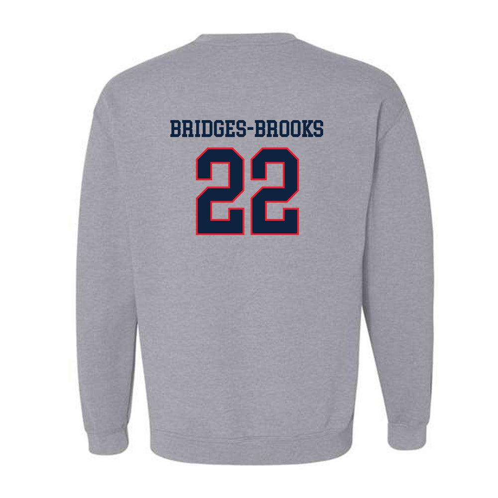 UConn - NCAA Football : Axavier Bridges-Brooks - Classic Shersey Crewneck Sweatshirt-1