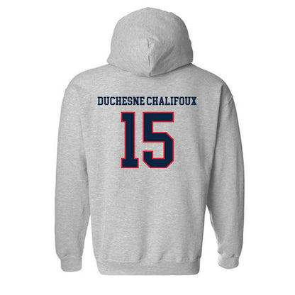 UConn - NCAA Women's Ice Hockey : Meghane Duchesne Chalifoux - Classic Shersey Hooded Sweatshirt-1