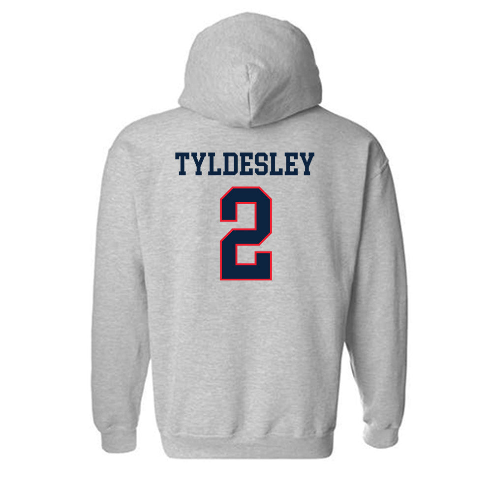 UConn - Womens Lacrosse Legends : Caity Tyldesley - Classic Shersey Hooded Sweatshirt-1