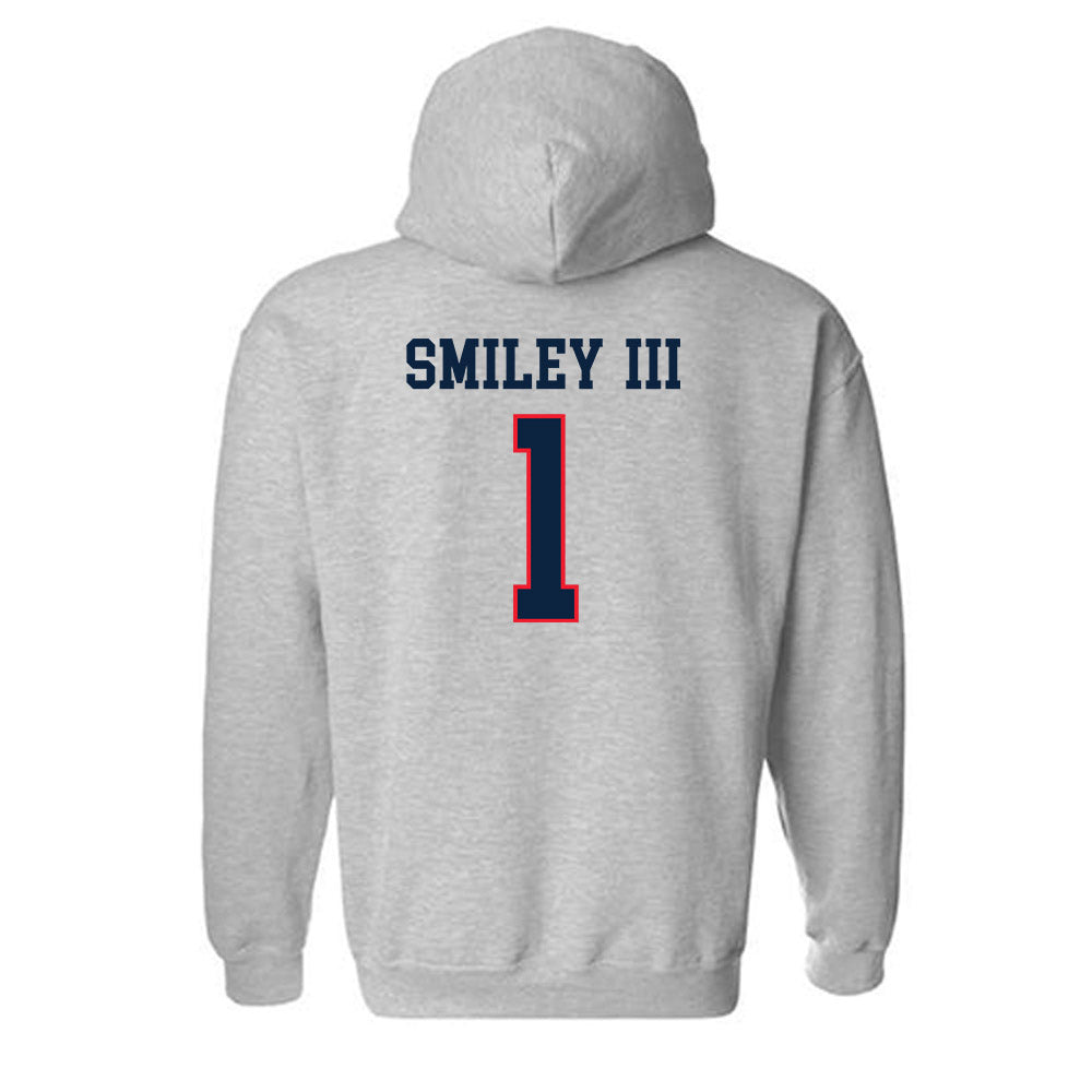 UConn - NCAA Football : Ben Smiley III - Classic Shersey Hooded Sweatshirt-1