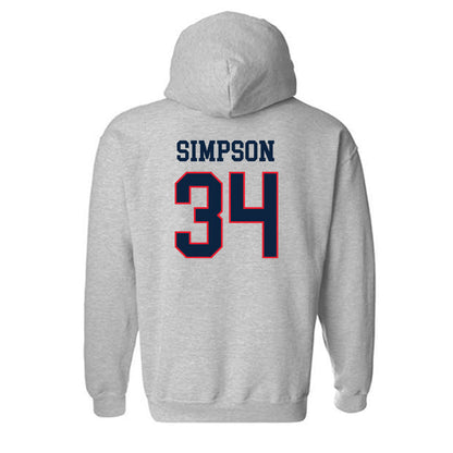 UConn - NCAA Men's Ice Hockey : Owen Simpson - Classic Shersey Hooded Sweatshirt