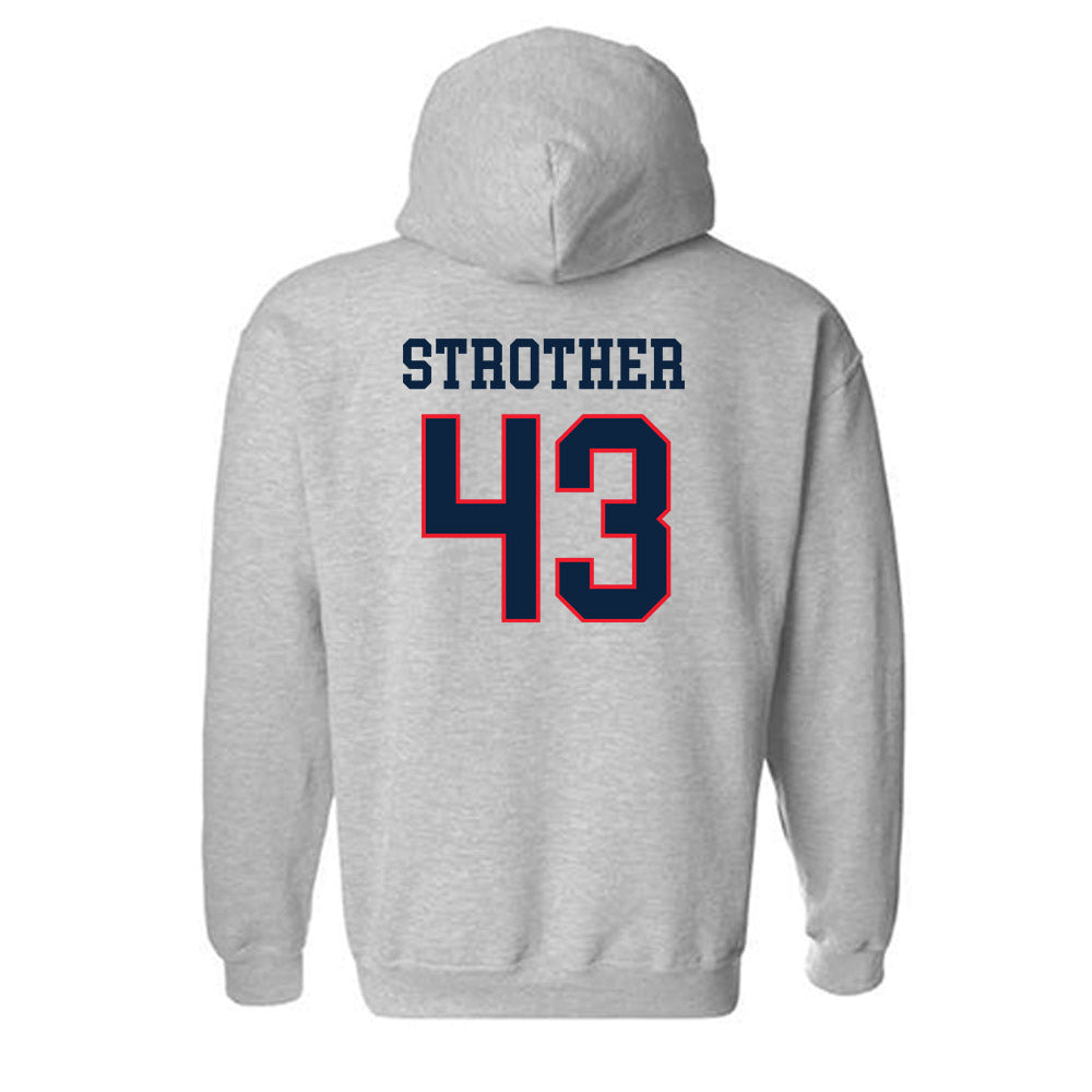 UConn - Women's Basketball Legends : Ann Strother - Classic Shersey Hooded Sweatshirt