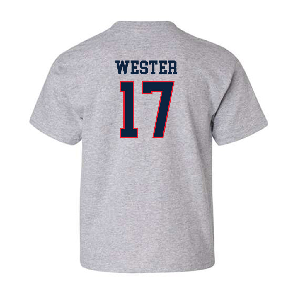 UConn - NCAA Men's Soccer : Edward Wester - Classic Shersey Youth T-Shirt-1