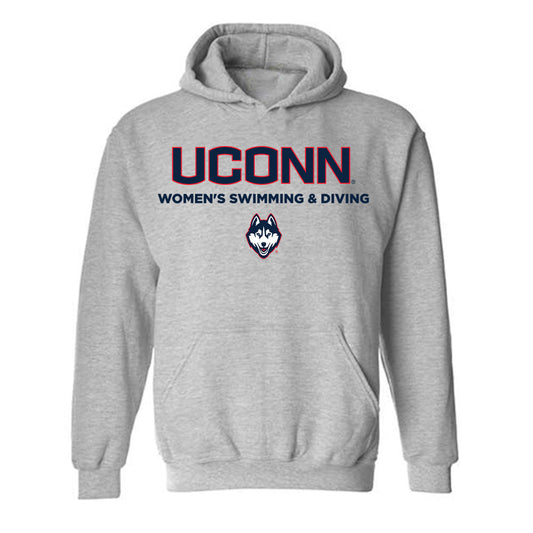 UConn - NCAA Women's Swimming & Diving : Maggie Rhodes - Classic Shersey Hooded Sweatshirt-0