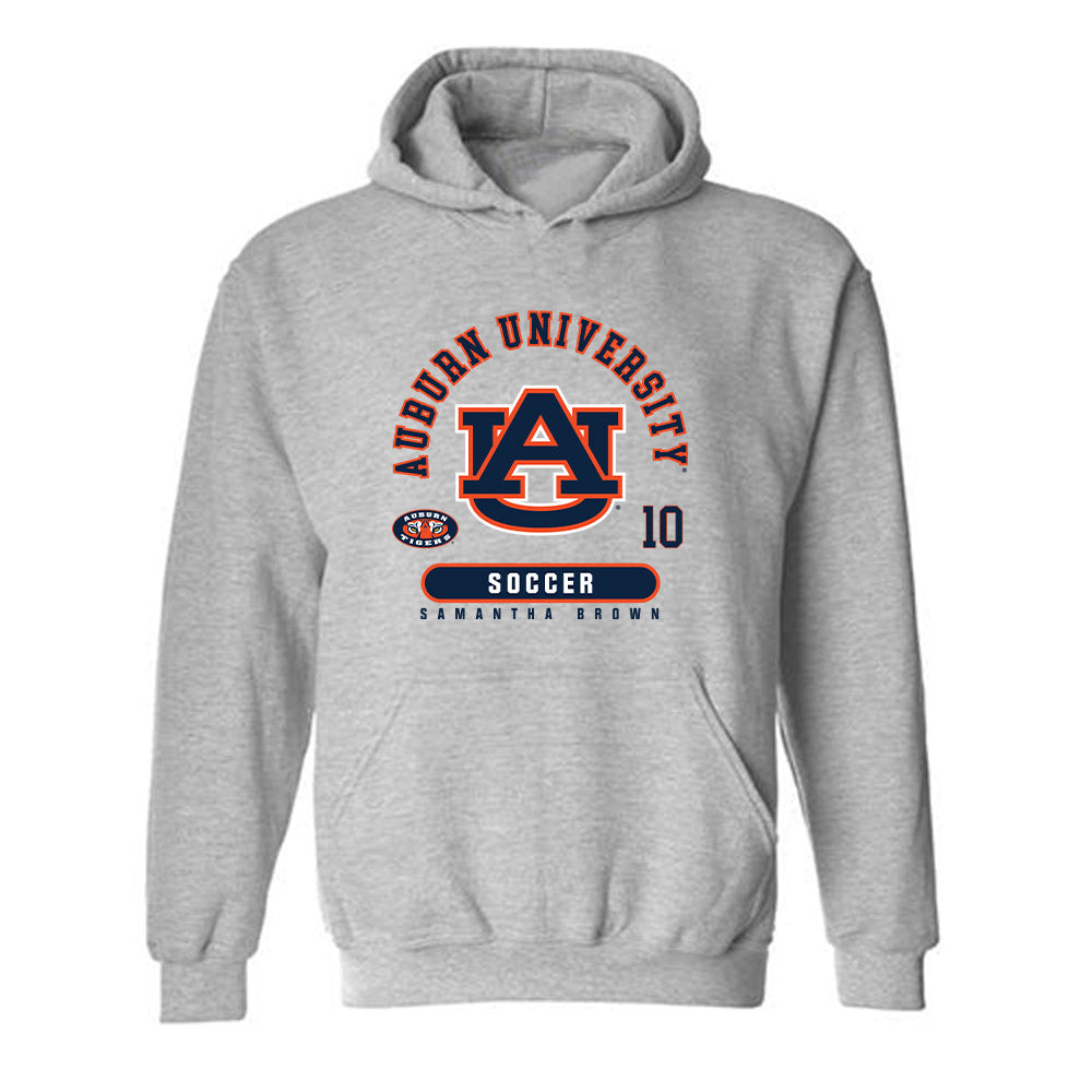 Auburn - NCAA Women's Soccer : Samantha Brown - Classic Fashion Shersey Hooded Sweatshirt