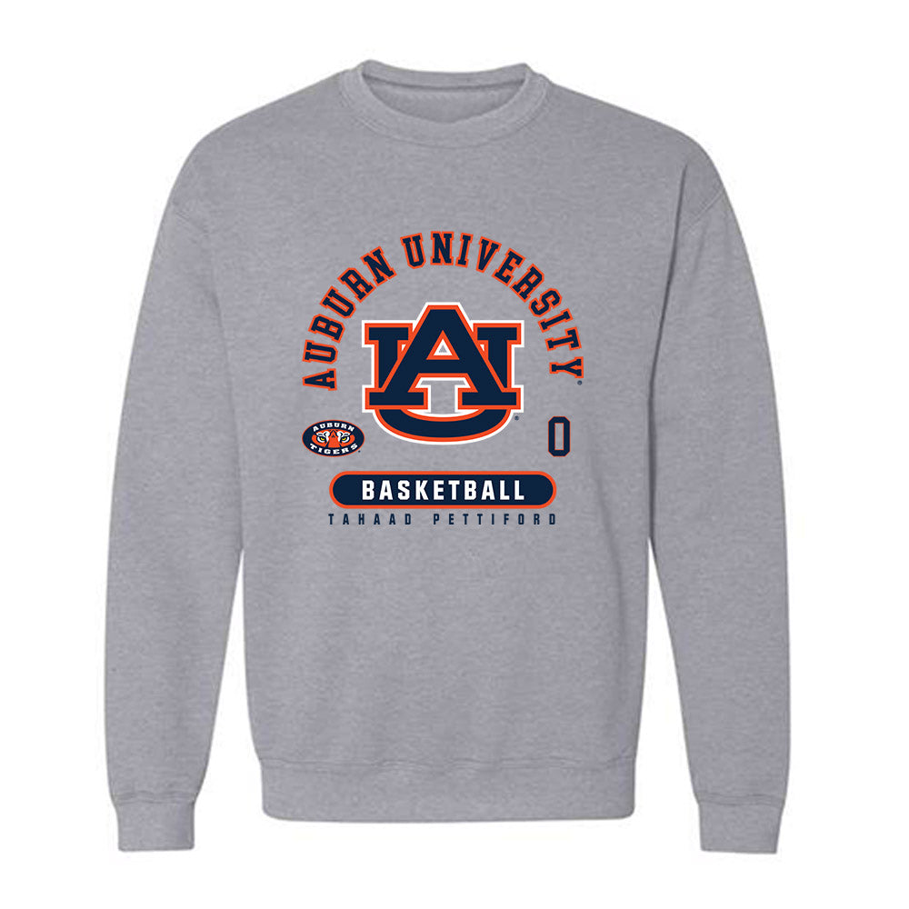 Auburn - NCAA Men's Basketball : Tahaad Pettiford - Classic Fashion Shersey Crewneck Sweatshirt-0