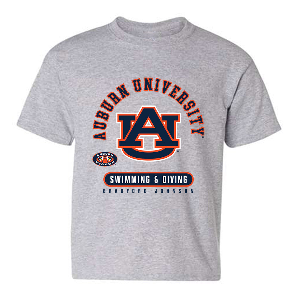 Auburn - NCAA Men's Swimming & Diving : Bradford Johnson - Classic Fashion Shersey Youth T-Shirt-0