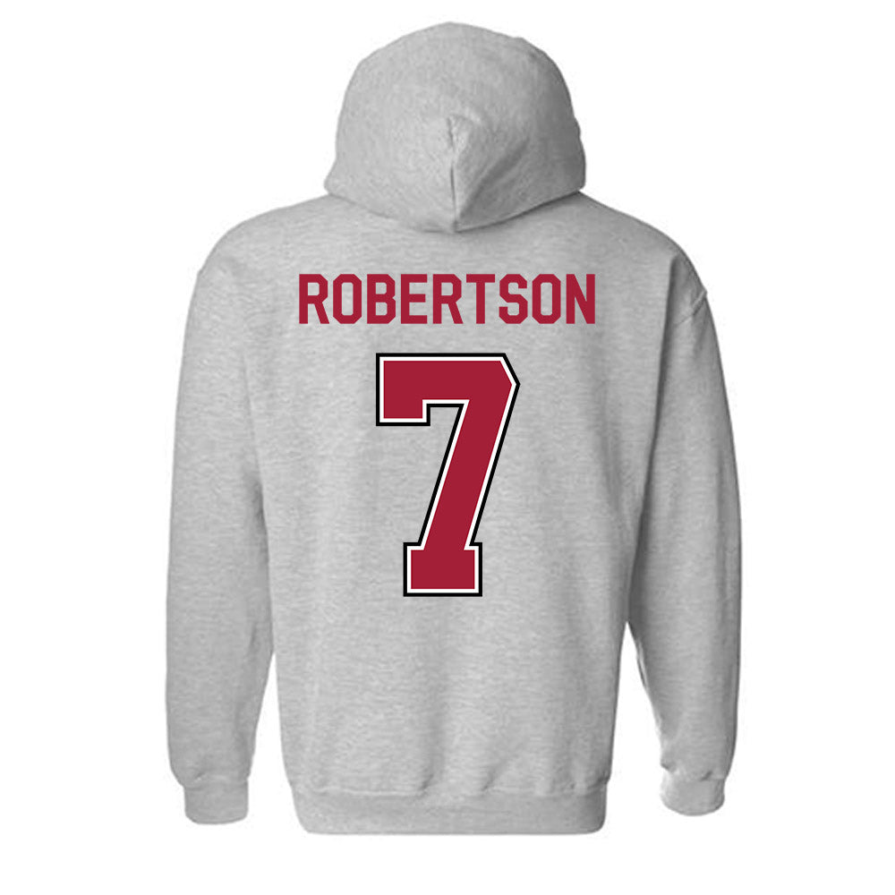 Arkansas - NCAA Women's Volleyball : Kayla Robertson - Classic Fashion Shersey Hooded Sweatshirt-1