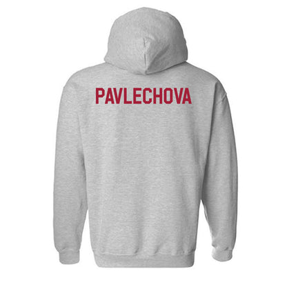 Arkansas - NCAA Women's Tennis : Katarina Pavlechova - Classic Fashion Shersey Hooded Sweatshirt-1