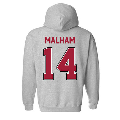 Arkansas - NCAA Women's Soccer : Makenzie Malham - Classic Fashion Shersey Hooded Sweatshirt-1