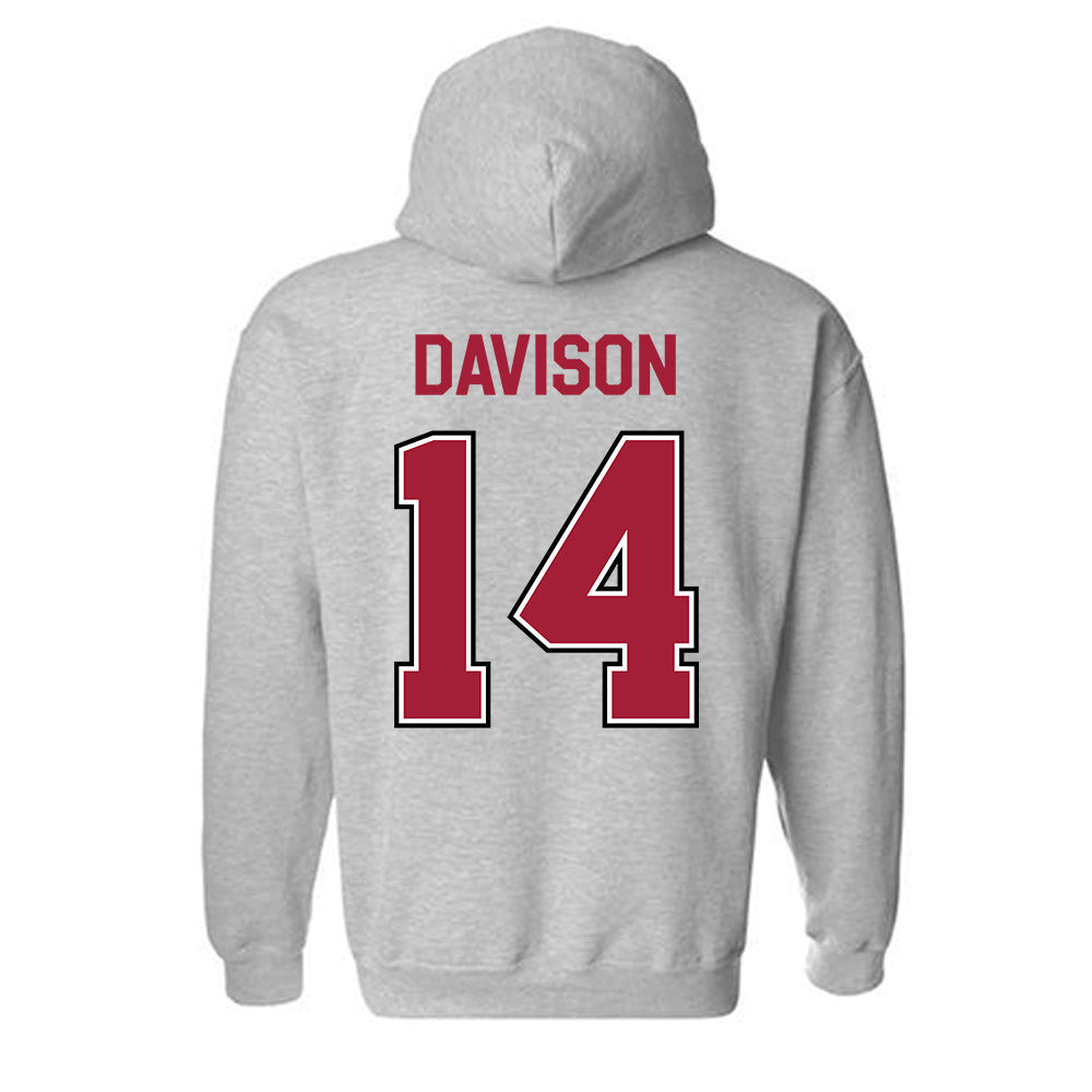 Arkansas - NCAA Softball : Karlie Davison - Classic Fashion Shersey Hooded Sweatshirt-1