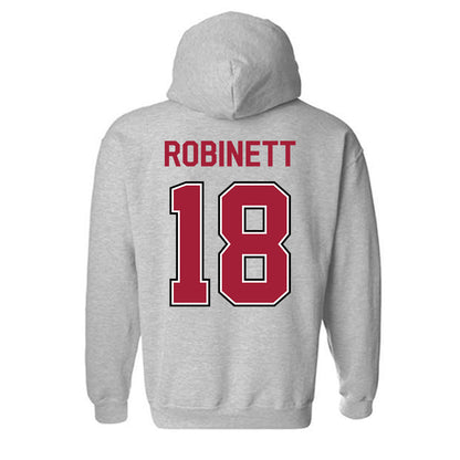 Arkansas - NCAA Baseball : Reese Robinett - Classic Fashion Shersey Hooded Sweatshirt-1