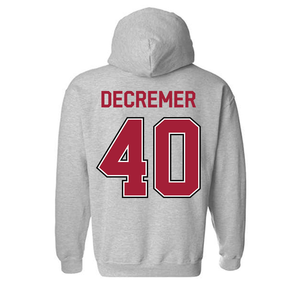 Arkansas - NCAA Baseball : James DeCremer - Classic Fashion Shersey Hooded Sweatshirt-1