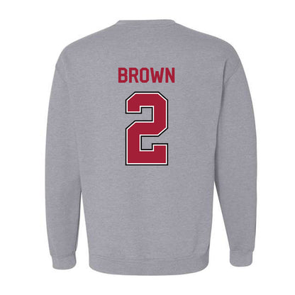 Arkansas - NCAA Men's Basketball : Amere Brown - Classic Fashion Shersey Crewneck Sweatshirt-1