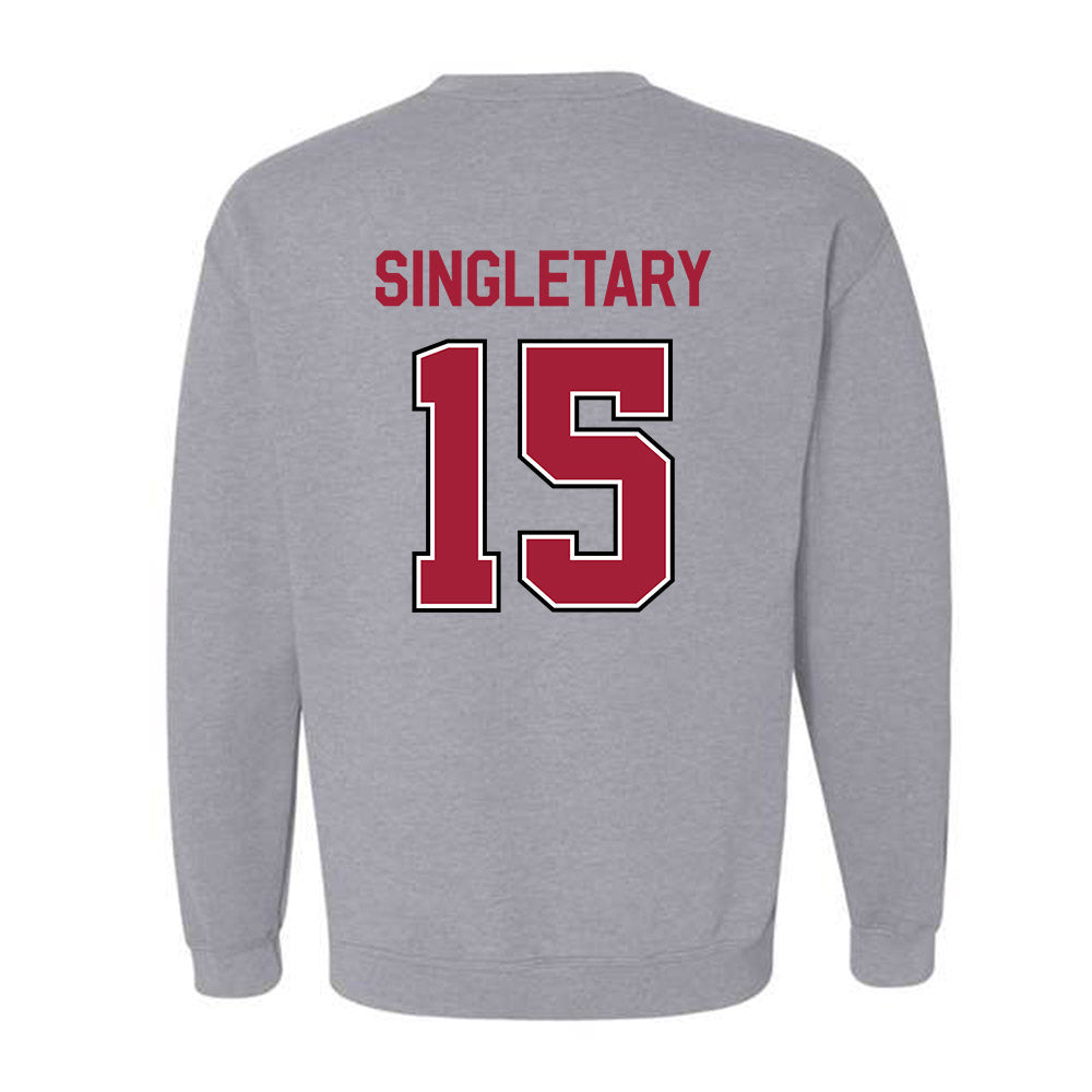 Arkansas - NCAA Football : Jaheim Singletary - Classic Fashion Shersey Crewneck Sweatshirt-1